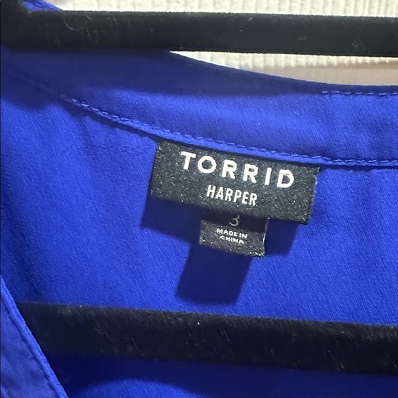 Torrid Royal Blue to Deep Purple Blouse Harper - Picture 2 of 2